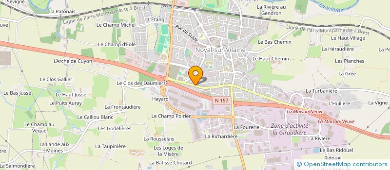 localisation de l'entreprise MONSIEUR JULIEN HERVAGAULT  NOYAL-SUR-VILAINE