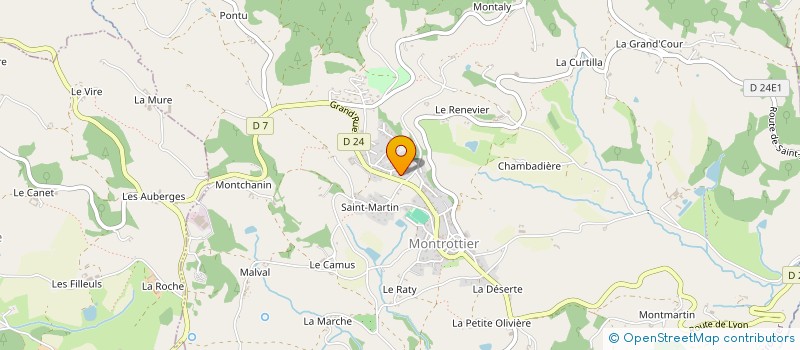 localisation de l'entreprise MONSIEUR JULIEN HILAIRE  MONTROTTIER