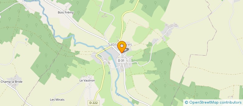 localisation de l'entreprise MONSIEUR JULIEN HILDBRAND  SABLONNIERES