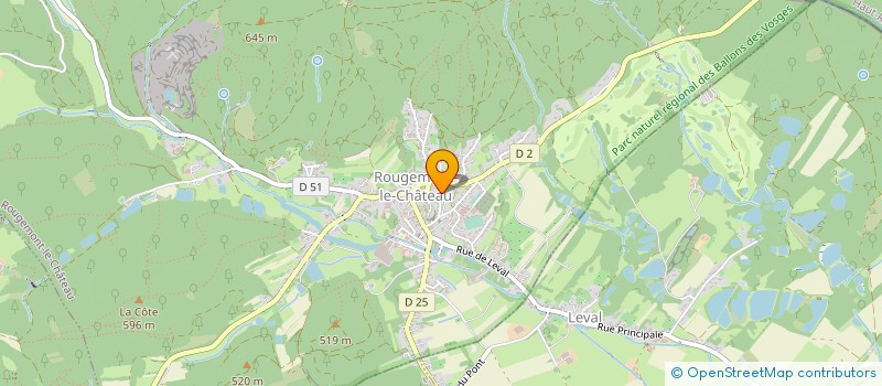 localisation de l'entreprise MONSIEUR JULIEN HILDEFONSE VROMAGER à ROUGEMONT-LE-CHATEAU