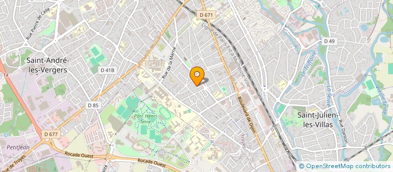 localisation de l'entreprise MONSIEUR JULIEN HONORE  TROYES