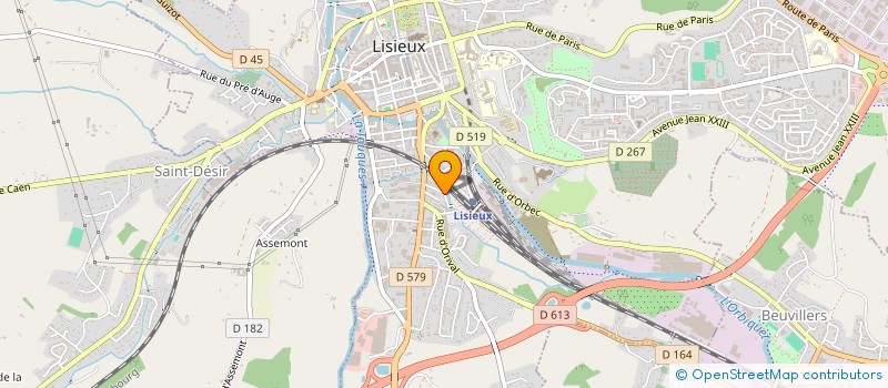 localisation de l'entreprise MONSIEUR JULIEN HORNOY à LISIEUX