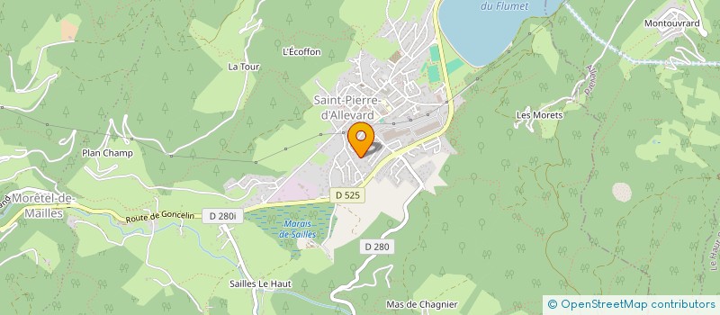 localisation de l'entreprise MONSIEUR JULIEN HORVAT  CRETS EN BELLEDONNE