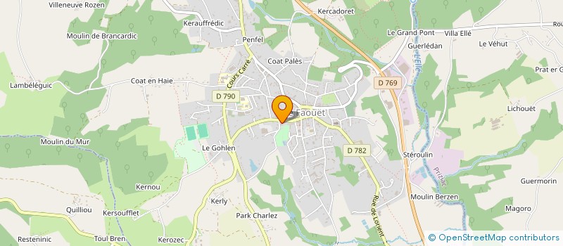 localisation de l'entreprise MONSIEUR JULIEN HOUARD à LE FAOUET