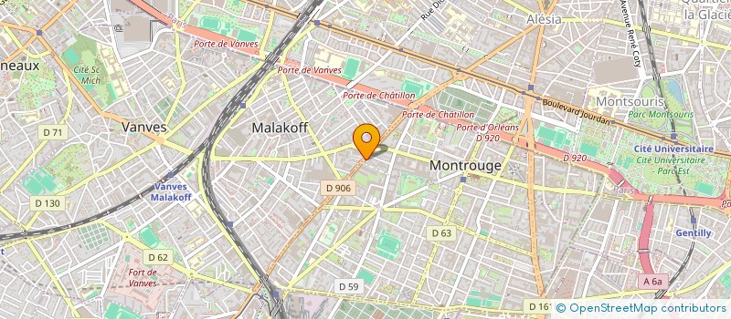 localisation de l'entreprise MONSIEUR JULIEN HUBERT à MONTROUGE