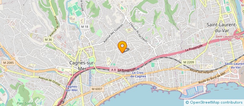 localisation de l'entreprise MONSIEUR JULIEN HUBERT à CAGNES-SUR-MER