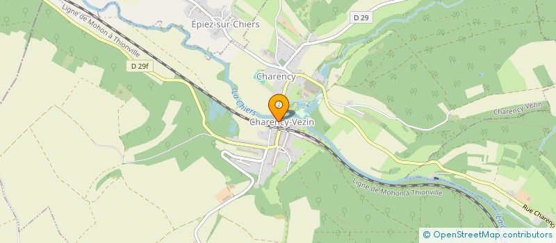 localisation de l'entreprise MONSIEUR JULIEN HUBERT  CHARENCY-VEZIN