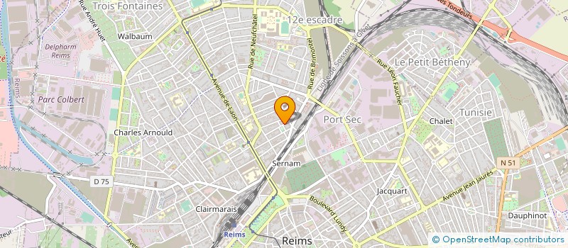 localisation de l'entreprise MONSIEUR JULIEN HUCHARD  REIMS