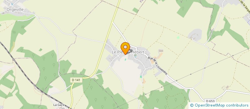 localisation de l'entreprise MONSIEUR JULIEN HUDE  LE PLESSIS-HEBERT