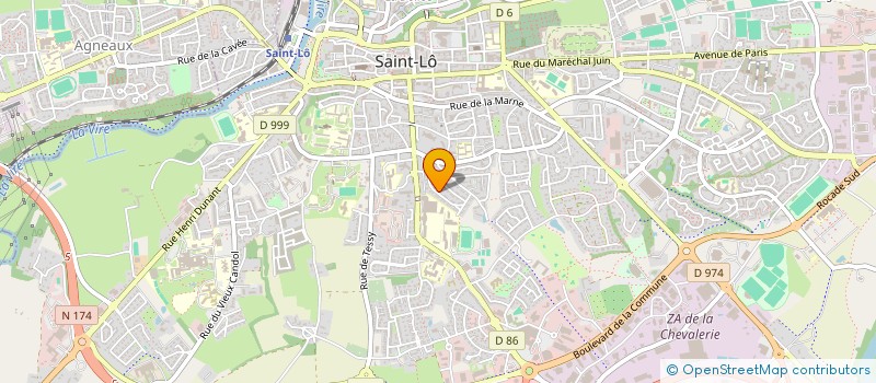 localisation de l'entreprise MONSIEUR JULIEN HUE  SAINT-LO