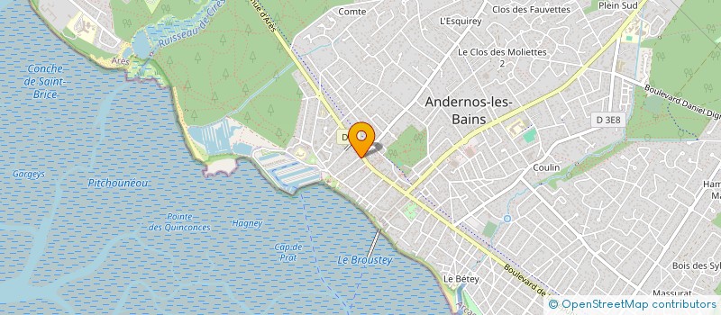 localisation de l'entreprise MONSIEUR JULIEN HUET à ANDERNOS-LES-BAINS