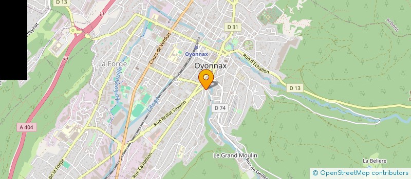 localisation de l'entreprise MONSIEUR JULIEN HUGON à OYONNAX