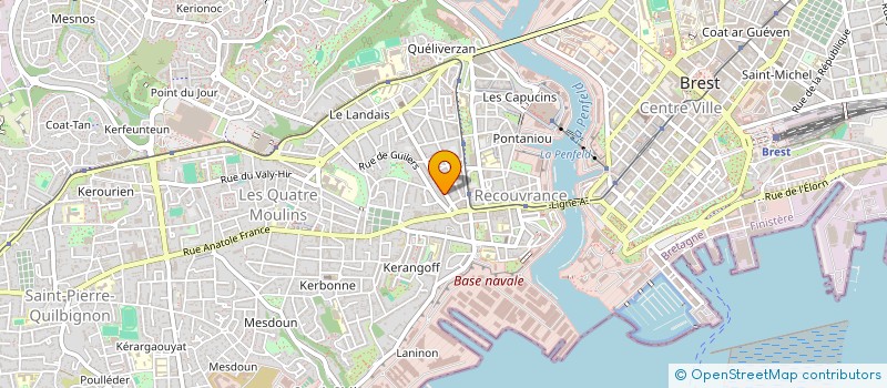 localisation de l'entreprise MONSIEUR JULIEN HUGUET à BREST