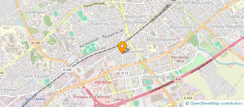 localisation de l'entreprise MONSIEUR JULIEN HUMBERT  NIMES