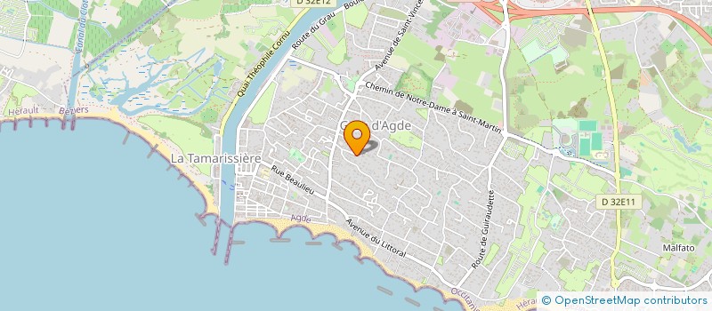 localisation de l'entreprise MONSIEUR JULIEN HURRIEZ  AGDE
