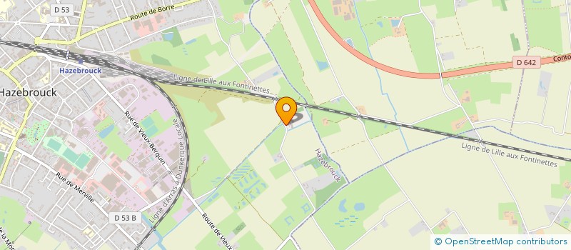 localisation de l'entreprise MONSIEUR JULIEN HUYGHE  HAZEBROUCK