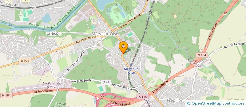 localisation de l'entreprise MONSIEUR JULIEN IBORRA  MERY-SUR-OISE