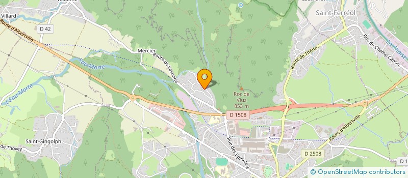 localisation de l'entreprise MONSIEUR JULIEN IRILLI  FAVERGES-SEYTHENEX