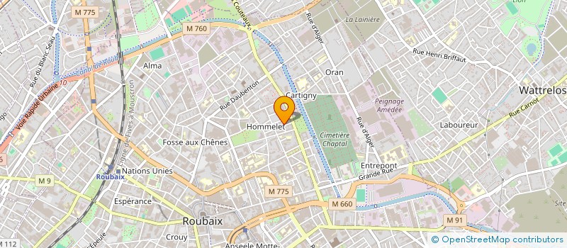 localisation de l'entreprise MONSIEUR JULIEN JAKUBOWSKI  ROUBAIX