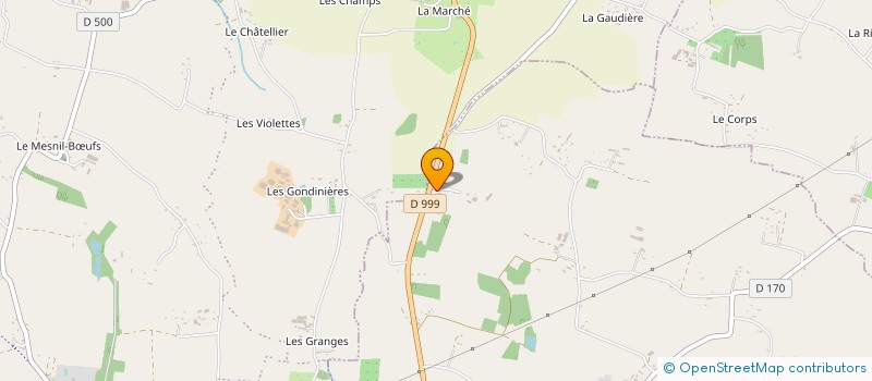 localisation de l'entreprise MONSIEUR JULIEN JAMES  GRANDPARIGNY