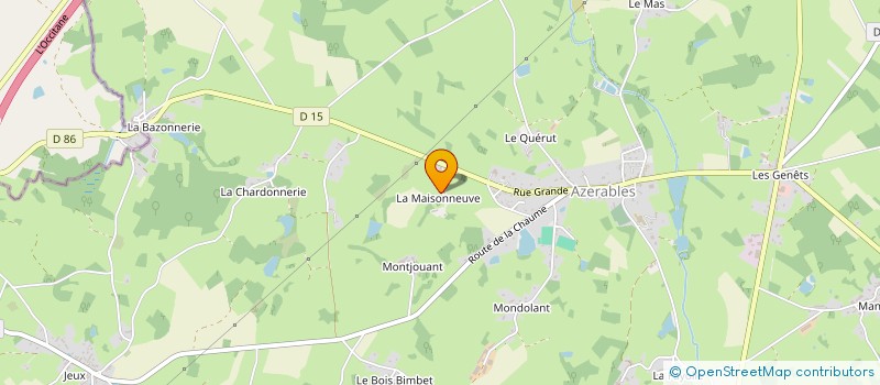 localisation de l'entreprise MONSIEUR JULIEN JAMMET  AZERABLES