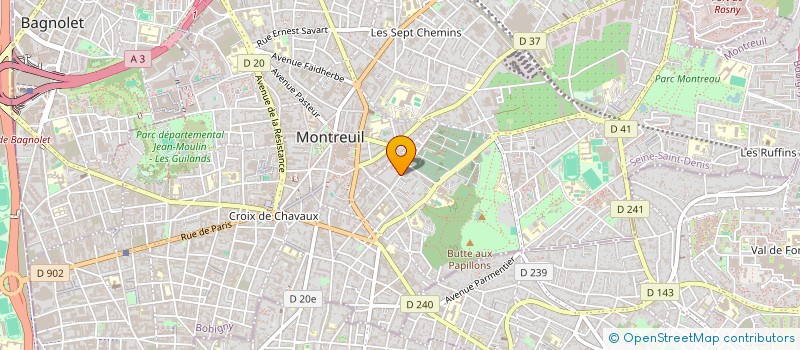 localisation de l'entreprise MONSIEUR JULIEN JANTI à MONTREUIL