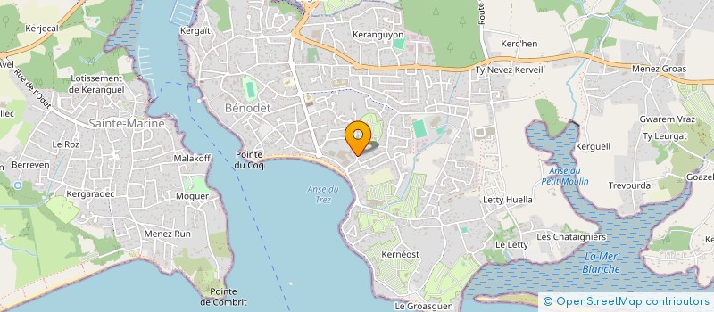 localisation de l'entreprise MONSIEUR JULIEN JAOUEN  BENODET