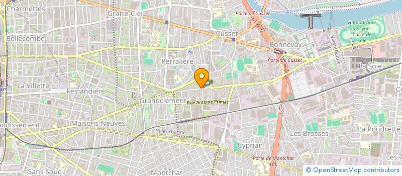 localisation de l'entreprise MONSIEUR JULIEN JAUFFRET  VILLEURBANNE