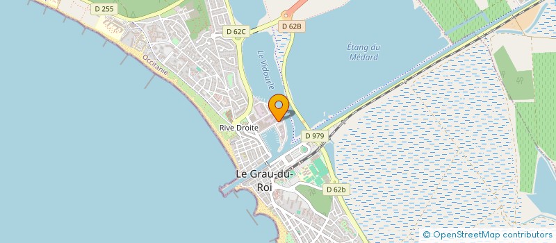 localisation de l'entreprise MONSIEUR JULIEN JEAN BERNARD AGUILAR  LE GRAU-DU-ROI