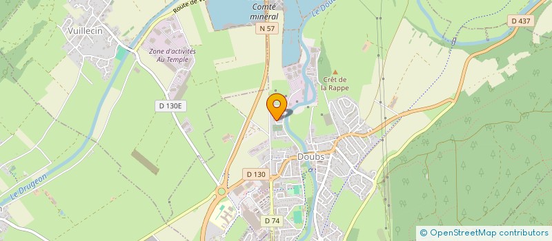 localisation de l'entreprise MONSIEUR JULIEN JEANGIRARD  DOUBS