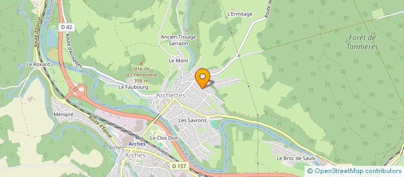 localisation de l'entreprise MONSIEUR JULIEN JOFFROY  ARCHETTES