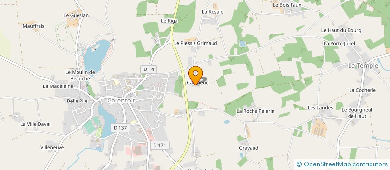 localisation de l'entreprise MONSIEUR JULIEN JOLY à CARENTOIR