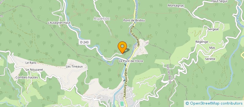 localisation de l'entreprise MONSIEUR JULIEN JOURDAIN  VALLEES-D'ANTRAIGUES-ASPERJOC