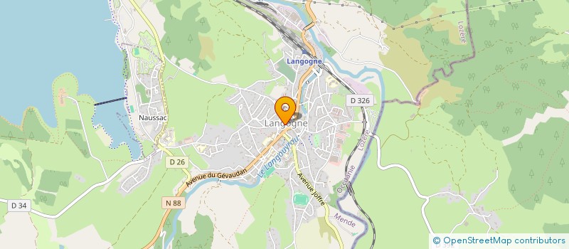 localisation de l'entreprise MONSIEUR JULIEN JOURDAN  LANGOGNE