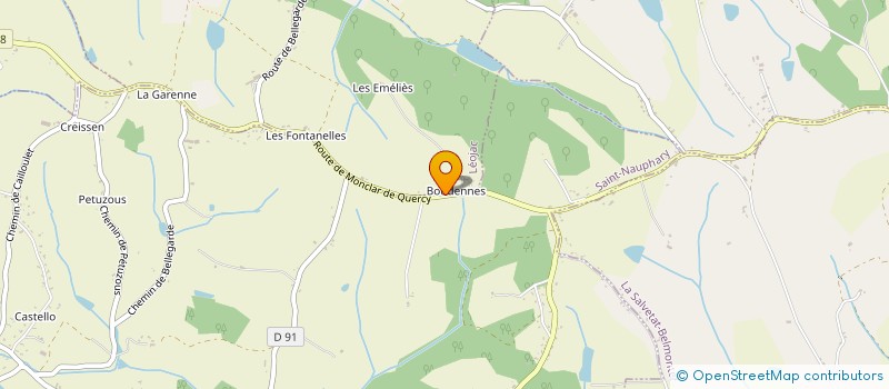 localisation de l'entreprise MONSIEUR JULIEN JOURDES  LEOJAC