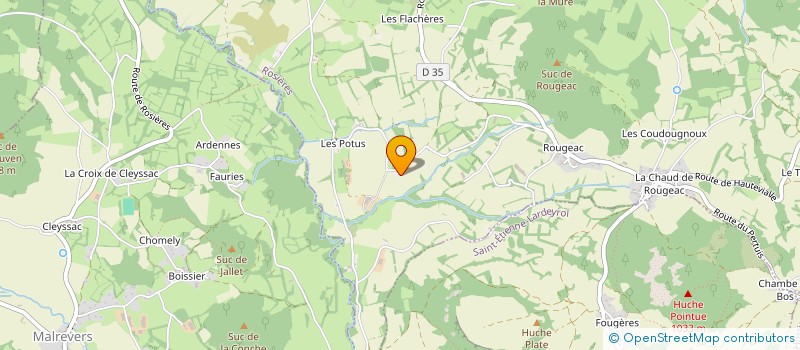 localisation de l'entreprise MONSIEUR JULIEN JOUSSERAND  BEAULIEU