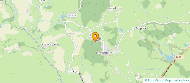 localisation de l'entreprise MONSIEUR JULIEN JUBAN  LA COMELLE