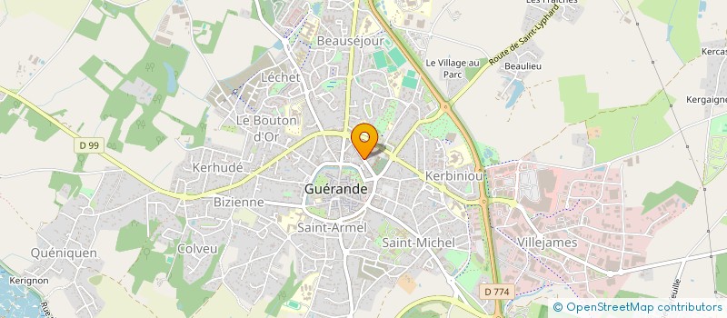 localisation de l'entreprise MONSIEUR JULIEN JUNOD  GUERANDE