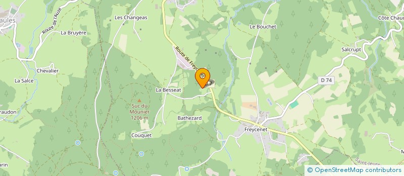 localisation de l'entreprise MONSIEUR JULIEN JUREDIEU  SAINT-JEURES