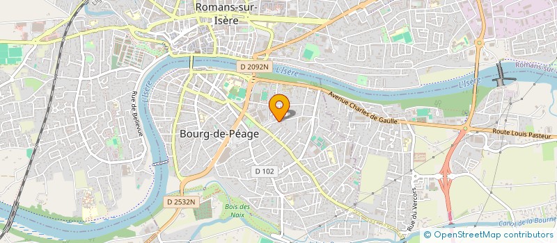 localisation de l'entreprise MONSIEUR JULIEN JUSTET  BOURG-DE-PEAGE