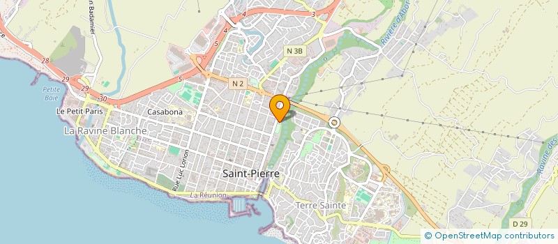 localisation de l'entreprise MONSIEUR JULIEN K BIDI  SAINT-PIERRE