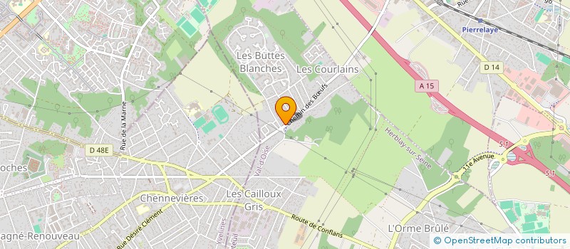 localisation de l'entreprise MONSIEUR JULIEN KALONJI  HERBLAY-SUR-SEINE