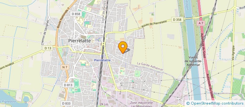 localisation de l'entreprise MONSIEUR JULIEN KANTEYE  PIERRELATTE