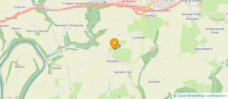 localisation de l'entreprise MONSIEUR JULIEN KERAVAL  PLEYBEN