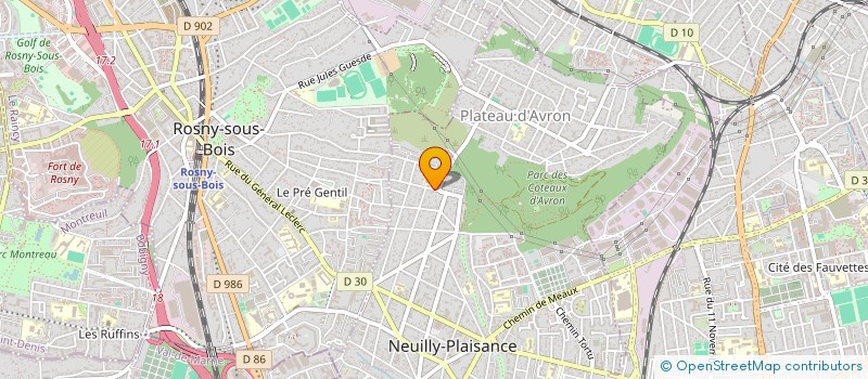 localisation de l'entreprise MONSIEUR JULIEN KERGOIAN  NEUILLY-PLAISANCE