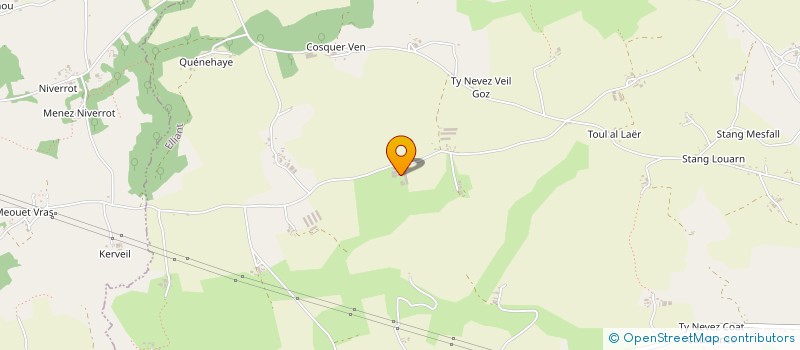 localisation de l'entreprise MONSIEUR JULIEN KERGOURLAY  ELLIANT