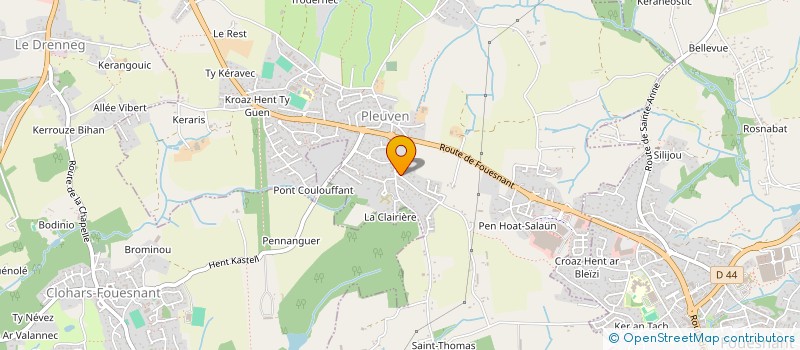 localisation de l'entreprise MONSIEUR JULIEN KERMARREC  PLEUVEN