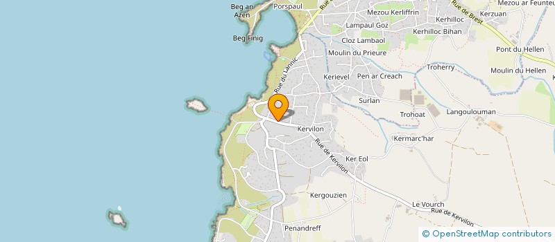 localisation de l'entreprise MONSIEUR JULIEN KFOURY à PLOUARZEL