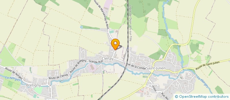 localisation de l'entreprise MONSIEUR JULIEN KOEHRER  FONTAINE-LES-DIJON