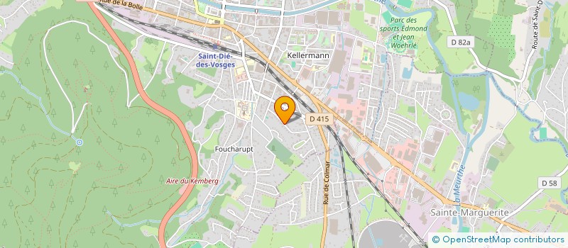 localisation de l'entreprise MONSIEUR JULIEN KOENIG  SAINT-DIE-DES-VOSGES